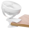 Adler Rechargeable Clip-on Desk Fan | AD 7342 | Table Fan | White | Diameter 15.5 cm | Number of speeds 3 | Oscillation | 5 W