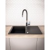 BALI sink (62x44) 1B1D black + Lungo mixer tap