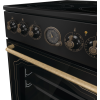Gorenje Cooker | GECS5B70CLB | Hob type Vitroceramic | Oven type Electric | Black | Width 50 cm | Depth 59.4 cm | 70 L