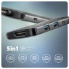AXAGON HMC-5H8K USB 5Gbps hub, 2x USB-A, USB-C, HDMI 8k/30Hz, PD 100W