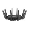 Wifi 6 802.11ax Quad-band Gigabit Gaming Router | ROG GT-AXE16000 Rapture | 802.11ax | 1148+4804+4804+48004 Mbit/s | 10/100/1000 Mbit/s | Ethernet LAN (RJ-45) ports 4 | Mesh Support Yes | MU-MiMO Yes | No mobile broadband | Antenna type External/Internal 