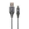 CABLE USB-C 1M SPACEGREY/WHITE/CC-USB2B-AMCM-1M-WB2 GEMBIRD