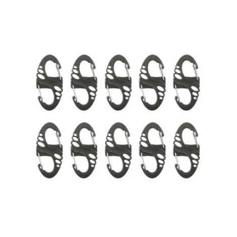Mil-Tec S-Hook snap hook set - Green