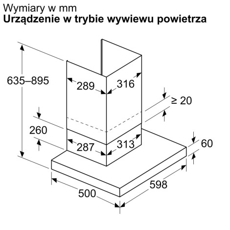 Cooker hood BOSCH DWB63BC60
