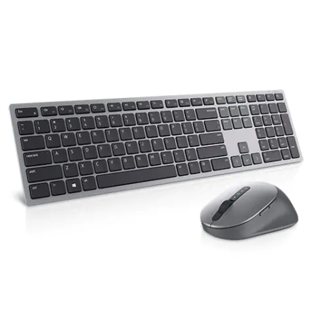 Dell | Premier Multi-Device Keyboard and Mouse | KM7321W | Keyboard and Mouse Set | Wireless | Batteries included | EN/LT | Titan grey | Wireless connection