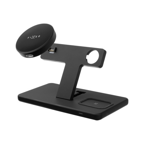 Fixed | MagPowerstation 3-in-1 wireless charging stand with MagSafe mount support | FIXMPOS-BK