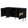 Cama INSERTO 3D chest of drawers 143.5x40x80 black + LED