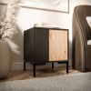 Cama Bedside table 2pc MERCI 44x40x52.5 black/oak artisan