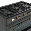 Ravanson Retro KWGE–90AR gas and electric cooker (black)