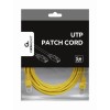 PATCH CABLE CAT5E UTP 5M/YELLOW PP12-5M/Y GEMBIRD