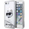 Karl Lagerfeld KLHCI8LNCHCS iPhone 7/8/ SE 2020 / SE 2022 silver/silver hardcase Glitter Choupette Head | Karl Lagerfeld
