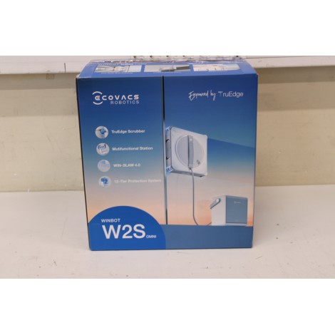 SALE OUT. Ecovacs WINBOT W2S OMNI Window cleaning robot, White/Silver | Ecovacs Window Cleaning Robot | WINBOT W2S OMNI | Corded | 8000 Pa | White | USED, DIRTY