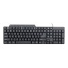 Gembird | KB-UM-104 Compact multimedia keyboard | Multimedia | Wired | US | Black | USB | 420 g