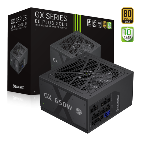 Gamemax PSU | GX 650GF | 650 W | Gold | Full Modular