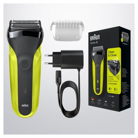 Braun | Shaver | 300s | Operating time (max) 30 min | Black/Green