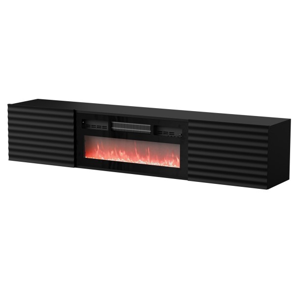 Cama RTV cabinet TULA 183x35x37 black ...