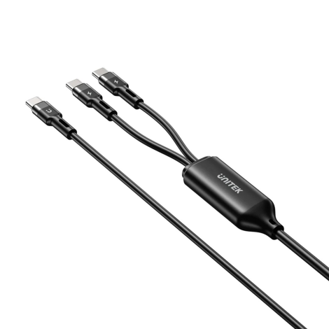 UNITEK USB-C CABLE 2IN1 PD 100W SILICONE 1,8M