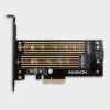 AXAGON PCI-Express x4 adapter to connect up to two M.2 disks to a computer | PCEM2-D