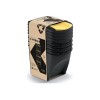 KEDEN SORTIBOX WASTE BIN 25L SET 4 - BLACK RECYCLING WIDE