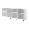 BARI chest of drawers 200x42x82 white matt