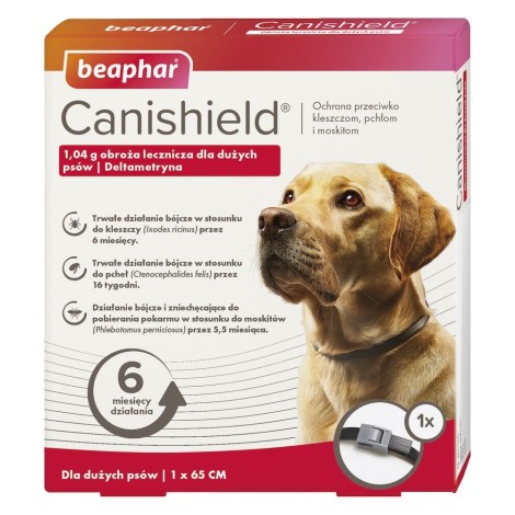 BEAPHAR Canishield L - deltamethrin therapeutic collar for dogs - 65 cm