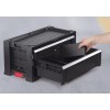 Keter Tool Rack on wheels 6 drawers Black