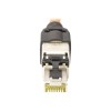 CAT 6A Field Termination Plug, STP with dust cap, Bend relief | DN-93631