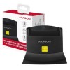 AXAGON CRE-SM2 USB-A Smart card & SD/microSD/SIM card StandReader, 1.3m
