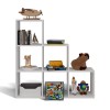 Topeshop STEP BIEL 3X3 living room bookcase