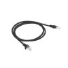 Lanberg Patchcord RJ45, Cat. 5e, UTP, 1m, Black