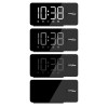 Digital LED clock radio with GreenBlue projector, FM radio, alarm, 12/24 clock, 5V DC USB power supply + CR2032, GB172