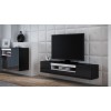 Cama TV stand VIVA 180 black/black gloss + white