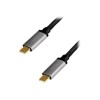Logilink | USB 2.0 Type-C | C/M to C/M, PD3, alu | CUA0106 USB 2.0 Type-C cable | USB-C (male) | USB-C (male)