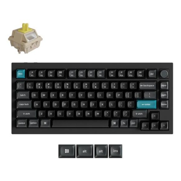 KEYBOARD WRL Q1 ULTRA/BLACK Q1U-M4 KEYCHRON