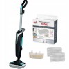 TEFAL Steam Power Handstick Mop | VP6555 | Corded operating | Washing function | Power 1200 W | Black/Light Blue