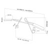 Maclean MC-870 Universal Car Hanger For Headrest Seat Bracket Car Coat Hanger Black