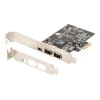 Digitus | IEEE 1394a Interface Card, PCI express, 4 Port 1x ext. 1394mini, 2x ext./1x int. 1394a Ports | DS-30201-5