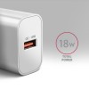 AXAGON ACU-QC18W Wall charger 18W, 1x port USB-A, QC3.0/AFC/Apple, white