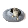 GO GIFT Shaggy grey L - pet bed - 66 x 66 x 10 cm