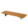 Bath seat with wooden slats