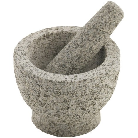 Granite spice mortar AXENTIA, 15 x 11 cm