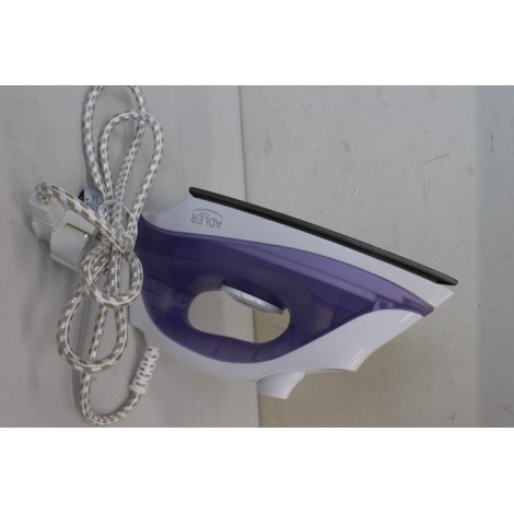 SALE OUT. Adler AD 5019 Steam iron, Temperature control, Power 1600W | Adler | AD 5019 | With cord | 1600 W | Water tank capacity 100 ml | Continuous steam 10 g/min | Violet/White | DEMO