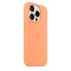 Apple | Silicone Case with MagSafe | Case with MagSafe | Apple | iPhone 15 Pro | Silicone | Orange Sorbet