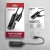AXAGON ADE-ARC USB-C 3.2 Gen 1 - Gigabit Ethernet adapter, Realtek 8153, auto install