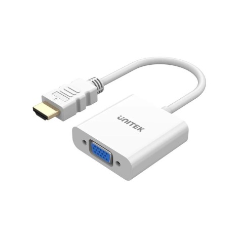 UNITEK HDMI - VGA ADAPTER, FULLHD 60HZ, WHITE, M/F