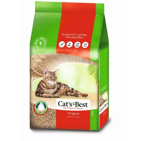 Cat's Best Eco Plus Original - Wooden Cat Litter - 30l