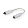 Cablexpert USB type-C plug to stereo 3.5 mm audio adapter cable, White | A-CM-3.5F-01
