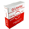 Q-LANTEC Kabel U/UTP kat.6, sieciowy, skrętka, PVC, Eca 4PR, 1Gb/s (10Gb/s do 55m), szary, 100m (KIU6PVC100Q)