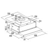 Cata Built-in Hood TFH 6830 GBK Width 60cm, Max 795 m³/h, LED, Black