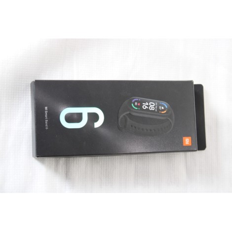 SALE OUT. Xiaomi Mi Smart Band 6 | Xiaomi | Xiaomi Mi Smart Band 6 | Fitness tracker | Amoled | Touchscreen | Heart rate monitor | Waterproof | Bluetooth | USED, MISSING ACCESSORIES AND BRACELET | Black | 12.8 g